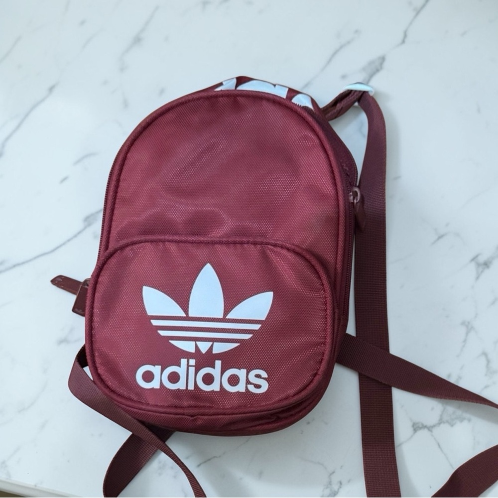 Adidas Maroon Mini backpack